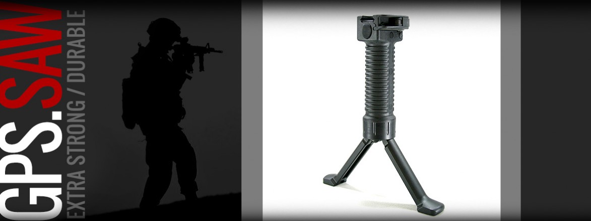 Grip Pod GPS.SAW M249 Squad Automatic Weapon Vertical Foregrip Bipod